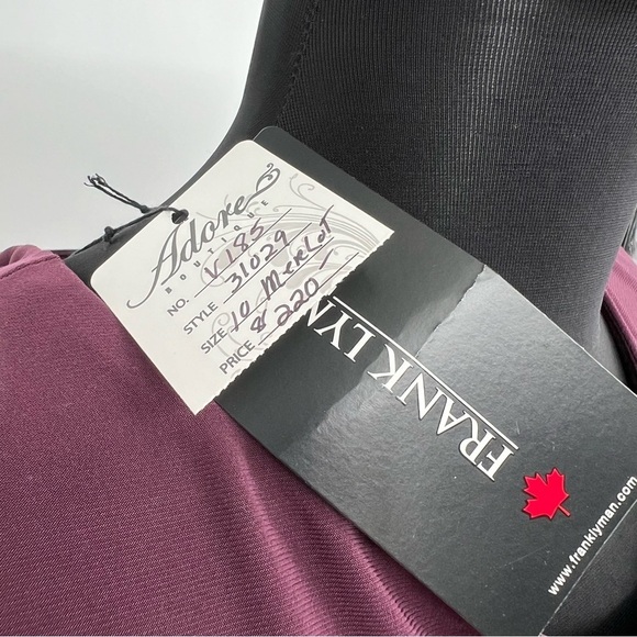 NWT Frank Lyman Women's‎ Wine Merlot Maroon Dress Style 31029 SZ 10 - Picture 8 of 16